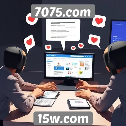 Recursos de interação social em 7075.com